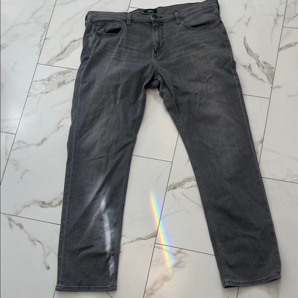 PAIGE Men's Charcoal Slim Jeans